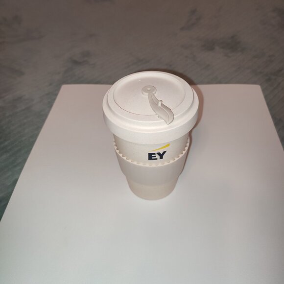 New in Box Earthware Bamboo Eco Cup Coffee Mug Travel Car Office 14 oz Tumbler - Picture 2 of 15